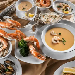 Sinara Al Bahar Meal With Creamy Seafood Soup